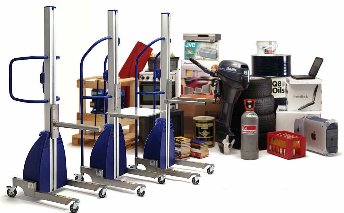 Sm� lifte til plukkelager, biblioteker, forretninger og meget andet